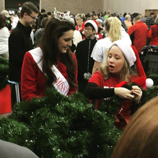 Wreath Making too for Christmas Honors